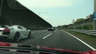 Ferrari F430 Super Car Touring Part3 Japan TokyoNagoya High Way 007 [upl. by Irakab]