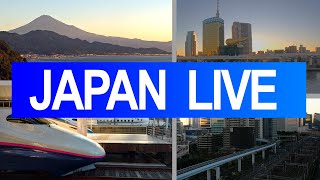 LIVE cameras around Japan Lets armchair travel  smooth jazz music [upl. by Sheline]