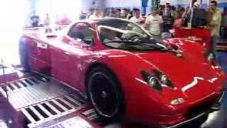 Pagani Zonda on the dyno [upl. by Hannaoj238]