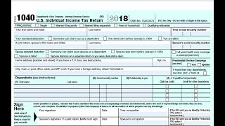 How to fill out the new IRS Form 1040 for 2018 with the new tax law [upl. by Yeliac839]