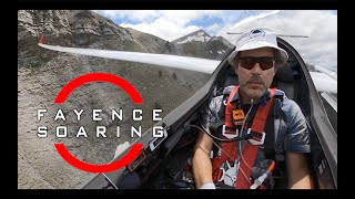 Glider pilot flies low in the French Alps [upl. by Llemhar152]