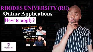 Rhodes University RU  How to apply at Rhodes University online Essay [upl. by Wadlinger]