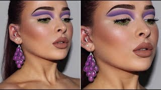 Purple Cut Crease Makeup Tutorial [upl. by Idhem]