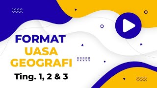 FORMAT UASA GEOGRAFI TINGKATAN 123 [upl. by Montano]