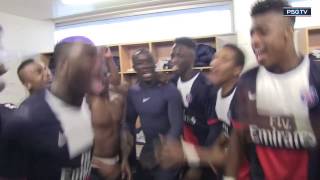 Crazy celebration of PSG young players [upl. by Oirom]