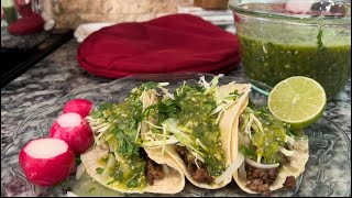 Salsa verde para tacos de carne molida [upl. by Shalna]