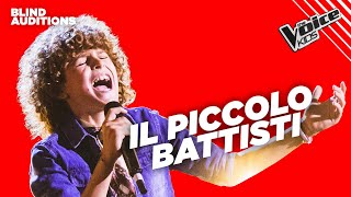 Michele OMAGGIA Battisti con “Pensieri e Parole”  The Voice Italy Kids  Blind Auditions [upl. by Dulce]