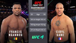 Francis Ngannou vs Ciryl Gane Full Fight  UFC Fight Of The Night [upl. by Aeneus924]