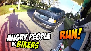 Stupid Angry People Vs Bikers 2024  Angry Man Chases Motorcycle [upl. by Karney]