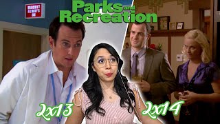 Parks and Recreation  REACTION  2x13 amp 2x14 [upl. by Eastlake745]