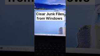 Remove junk files to clean up the computer in windows 10 Shorts [upl. by Nwahshar]