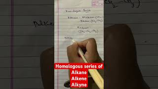 homologous seriesalkanealkenealkyne ytshorts viralshort viral [upl. by Eenehs]