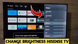 How To Adjust Brightness On Hisense Android Tv [upl. by Gaultiero]