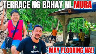 PART 5 MURA SUBRANG TUWA TERACE NG BAHAY NYA MAY FLOORING NA [upl. by Osicnarf677]