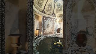 A rare nymphaeum in Francea cool water grotto at the Chateau dAuverschâteauxgrottofrance [upl. by Buckden]