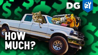 How Much Did Our CAT 3126 swapped Ford F350 Cost  FTreeKitty [upl. by Ahsimek]