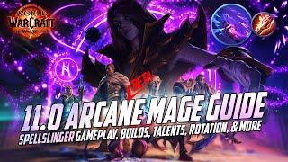 110 Arcane Mage Guide  Spellslinger Talents Rotation Gameplay amp More  TWW Beta [upl. by Geraint474]