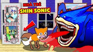 MEL EM BÉ THỬ THÁCH 24H TRỐN THOÁT KHỎI NHÀ TRẺ SHIN SONIC ĐÁNG SỢ TRONG MINECRAFT [upl. by Lapides]