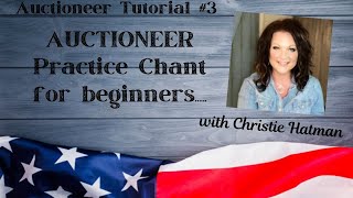 AUCTIONEER TUTORIAL  HOW TO Learn the FASTEST auctioneer chant by woman Auctioneer Champ SESSION 3 [upl. by Comptom]