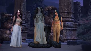 Naagin 6  All Naagin protects Naaglok From Shesha  Vish  Mahek [upl. by Ellehcil]