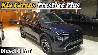 Kia Carens Prestige Plus Detailed Walkaround  Mid Variant MileageFeatures [upl. by Wittenburg]