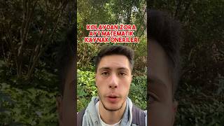 AYT MATEMATİK KOLAYDAN ZORA KAYNAK ÖNERİLERİ yks yks2024 ayt matematik [upl. by Chloras]