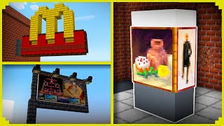 🦊12 DECORAÇÕES de CIDADE no MINECRAFT [upl. by Atsirak]