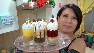 3 MINI POSTRES NAVIDEÑOS  SIN HORNO Silvana Cocina ❤ [upl. by Apurk]