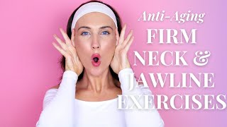 ANTIAGING FACE LIFTING EXERCISES For Jowls amp Laugh Lines Nasolabial Fold  Firm Neck amp Jawline [upl. by Alice]