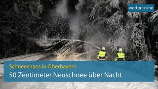 Schneechaos in Oberbayern – Polizei warnt „Bitte bleiben Sie zuhause“ [upl. by Acinemod]