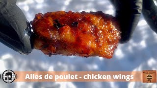 Recette facile des Ailes de poulets cuite au BBQ  chicken wings sauce Barbecue [upl. by Eugenle]