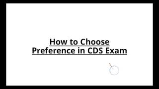 How to choose preference in CDS exam [upl. by Ecnedac]