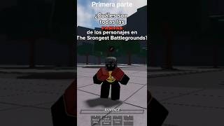 Las pasivas de en The Srongest Battlegrounds thesron thestrongestbattleground roblox pasivas [upl. by Edas]