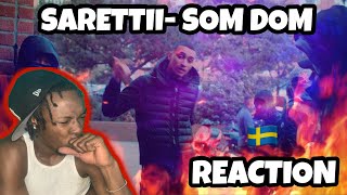 AMERICAN REACTS TO SWEDISH DRILL RAP Sarettii 5148  Som Dom OFFICIELL MUSIKVIDEO REACTION [upl. by Sergius253]