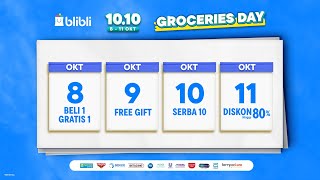 Woi dengerin nih ada Blibli 1010 Groceries Day [upl. by Pitarys]