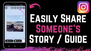 How to Share Someones Story on Instagram [upl. by Aihsenod]