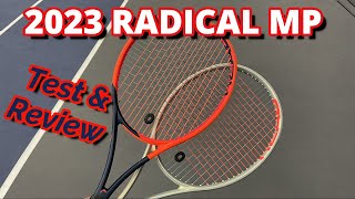 HEAD 2023 Radical MP Auxetic review  Coaches and Players testing out the Radical MP tennis racquet [upl. by Aratnahs]