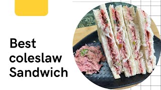 Coleslaw recipe Coleslaw sandwich Coleslaw salad Coleslaw sandwich recipe Coleslaw [upl. by Obau]