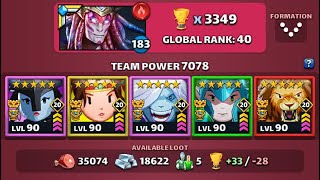 Empires Puzzles  Raids against impossible teams  7000 team power [upl. by Thecla536]