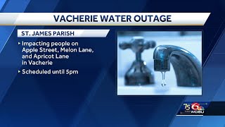 Planned water outage in parts of Vacherie [upl. by Neiht]