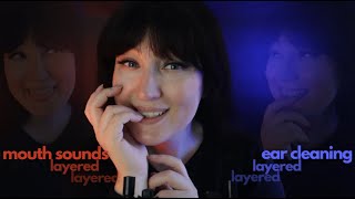 ASMR  layered MOUTH SOUNDS amp deep EAR CLEANING soooo tingly [upl. by Audra147]