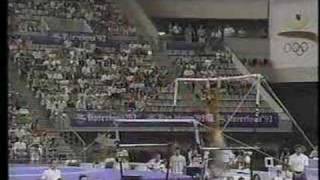 Li Li  1992 Olympics EF  Uneven Bars [upl. by Onaicram903]