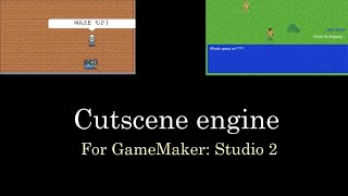 Cutscene engine for GameMaker Studio 2  Trailer [upl. by Assenev]