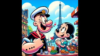 Popeye  Parlez Vous Woo  Full Episode  Romantic Comedy Adventure [upl. by Naujet]