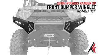 2018 Polaris Ranger Factory Bumper Light Kit Installation [upl. by Bronnie]