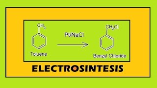 Electrosíntesis de Cloruro de Bencilo [upl. by Eatnoj799]