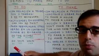 Clases de Ingles 10 TO DO Vs TO MAKE [upl. by Nwadahs852]