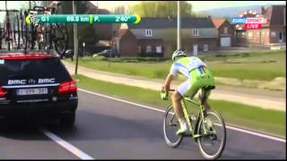 E3 Harelbeke 2014  Peter Sagan  puncture  bike change [upl. by Iznik]