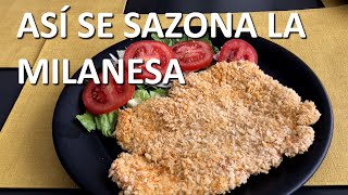 Como Hacer Milanesa de Pollo en Freidora de Aire Bien Sazonada milanesas milanesa receta [upl. by Rudd]