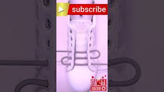 laces style for white shoes  laces styles for girls shorts shorts short shortvideo [upl. by Ynnad]